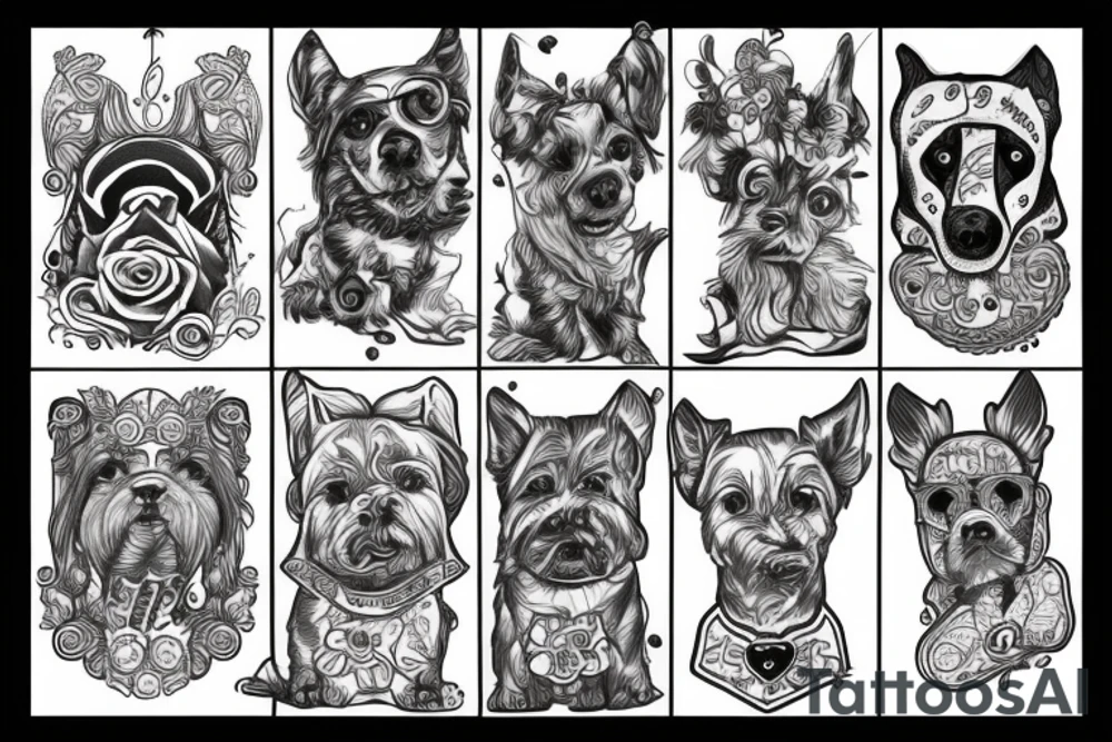 Mann beisst Hund tattoo idea