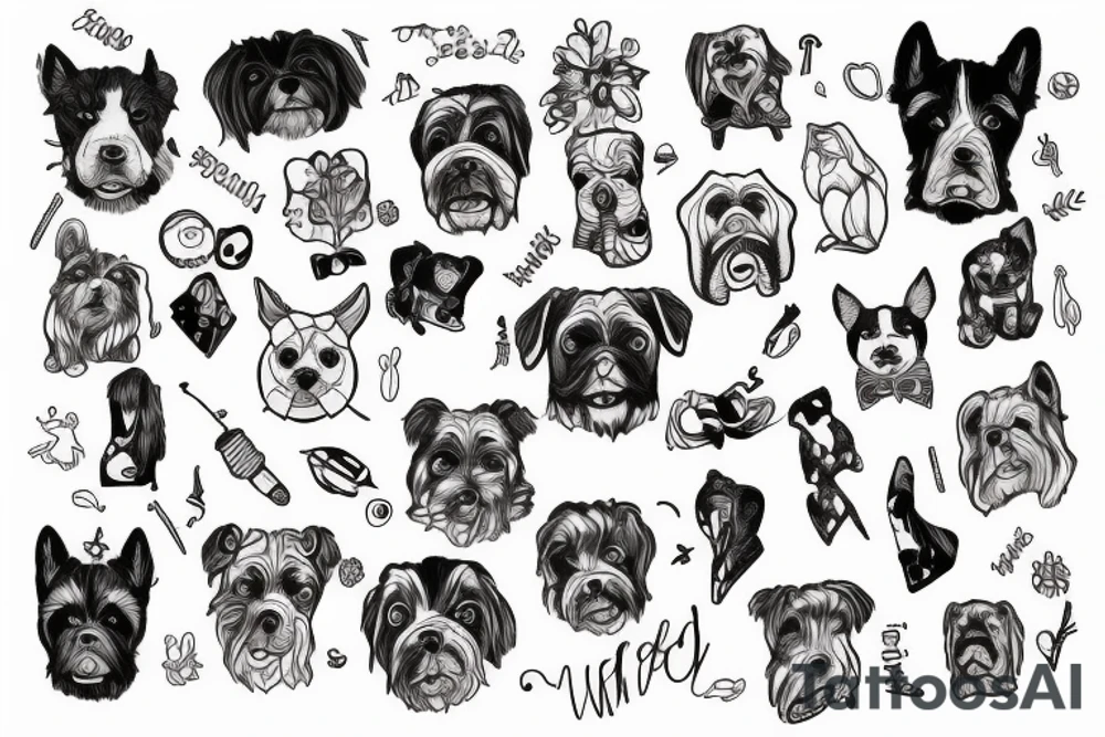 Mann beisst Hund tattoo idea