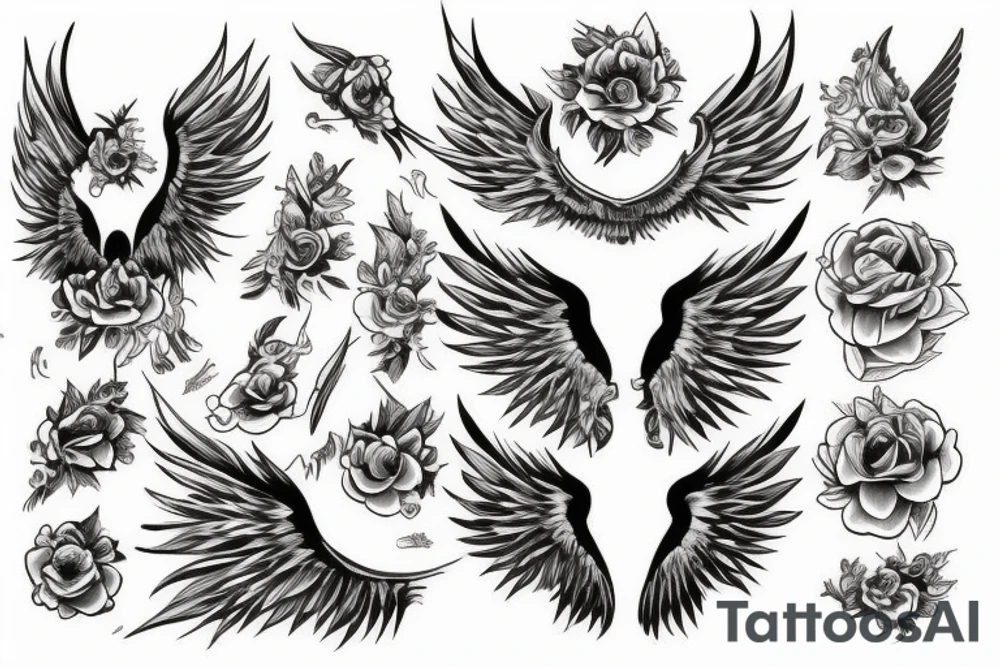 Un ange en enfer tattoo idea