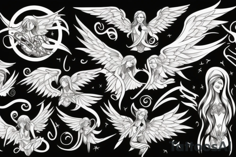 Un ange en enfer tattoo idea