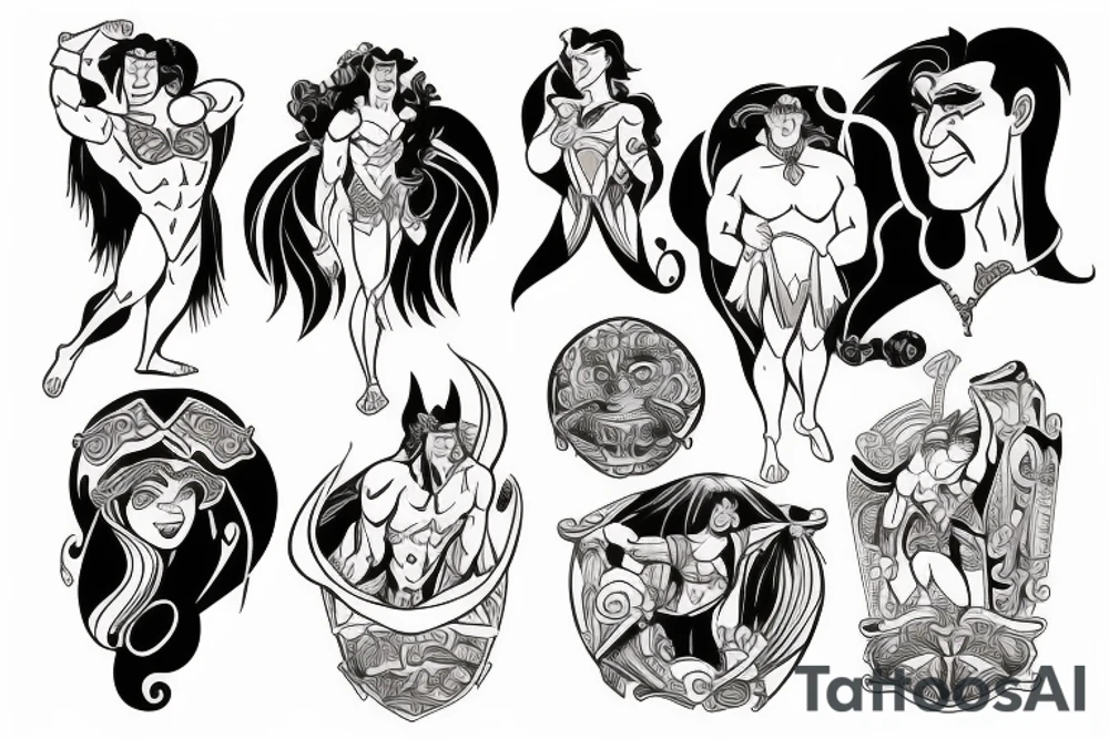Titans from hercules animated movie tattoo idea