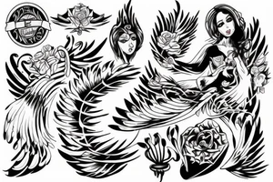 Un ange en enfer tattoo idea