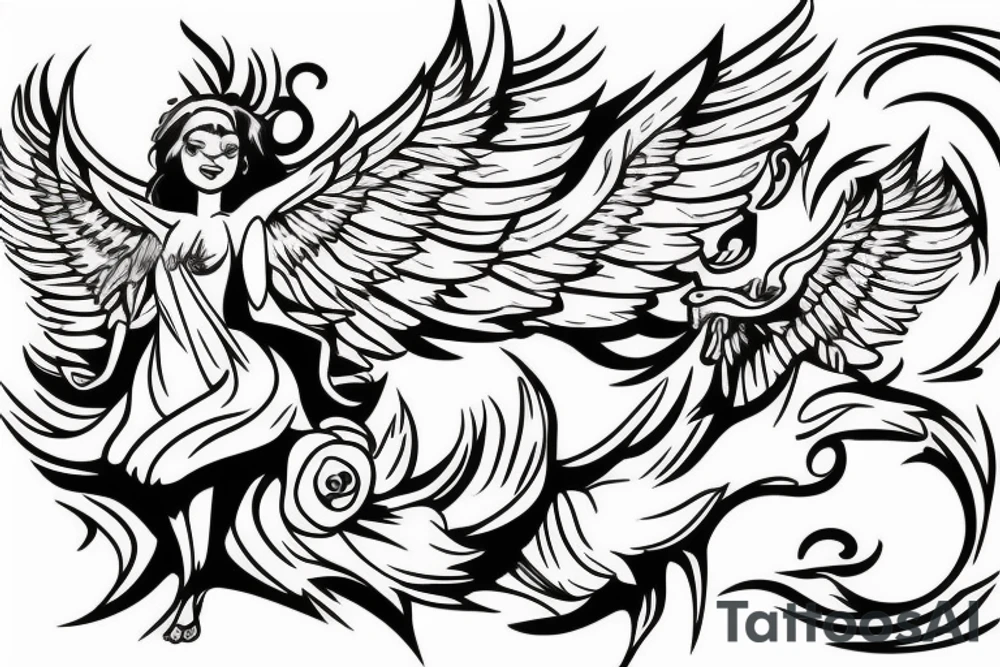 Un ange en enfer tattoo idea