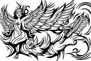 Un ange en enfer tattoo idea