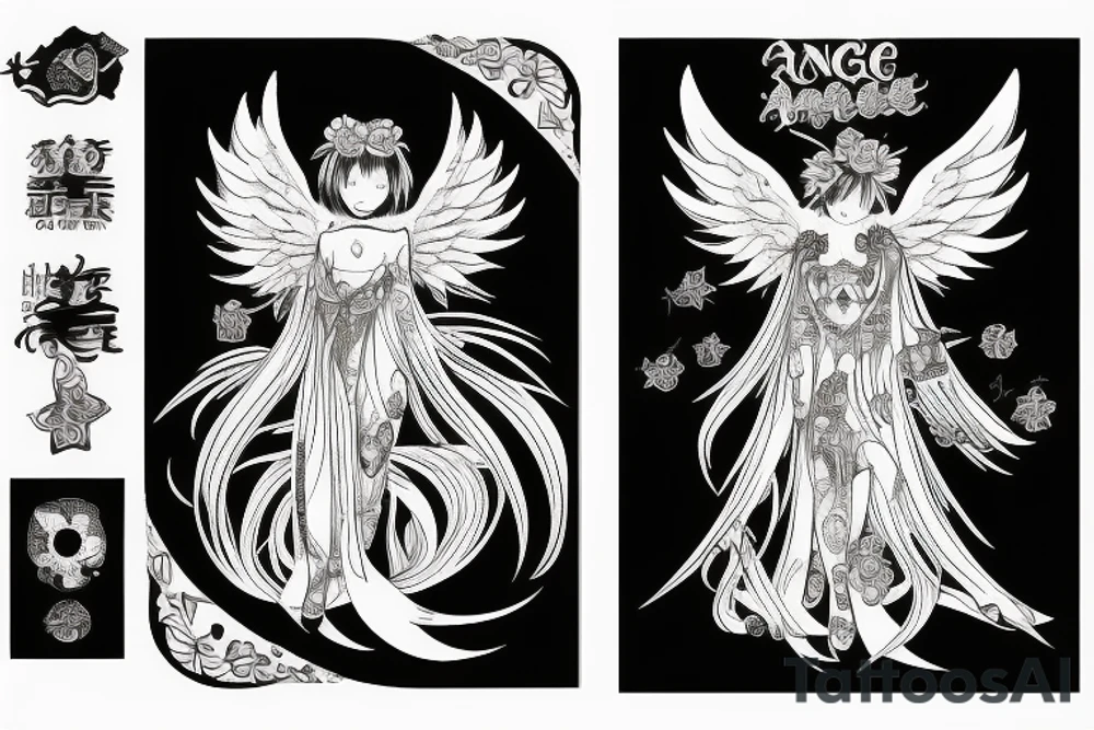 Un ange en enfer tattoo idea