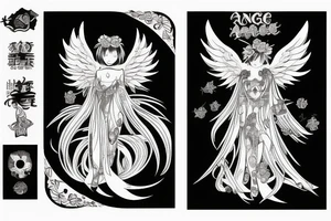 Un ange en enfer tattoo idea