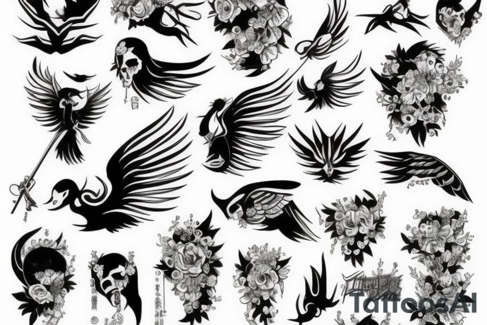 Un ange en enfer tattoo idea