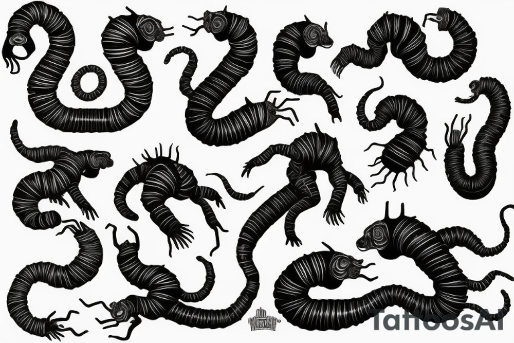 Centipede wrapped around an arm tattoo idea