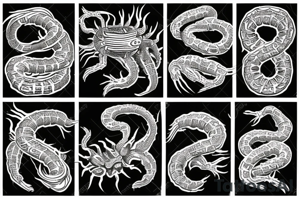 Centipede wrapped around an arm tattoo idea