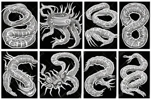 Centipede wrapped around an arm tattoo idea
