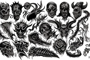 Demon tattoo idea