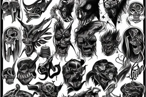 Demon tattoo idea