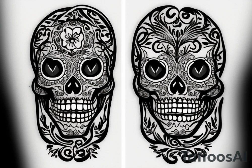dancing skeleton tattoo idea