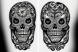 dancing skeleton tattoo idea