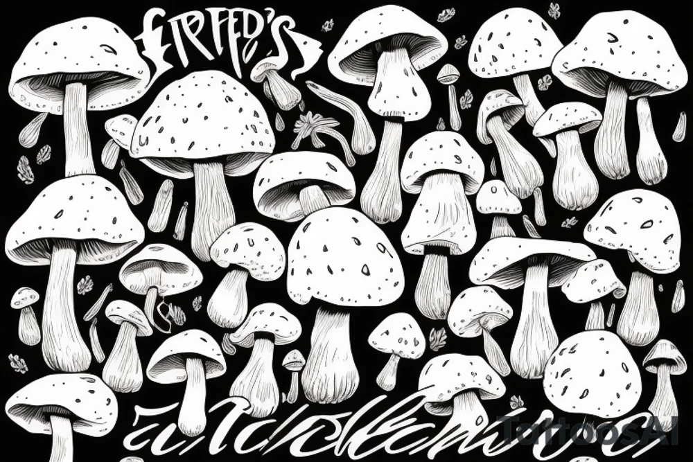 men greedily bites fly agaric mushroom with lot of saliva tattoo idea men greedily bites fly agaric mushroom with lot of saliva tattoo idea