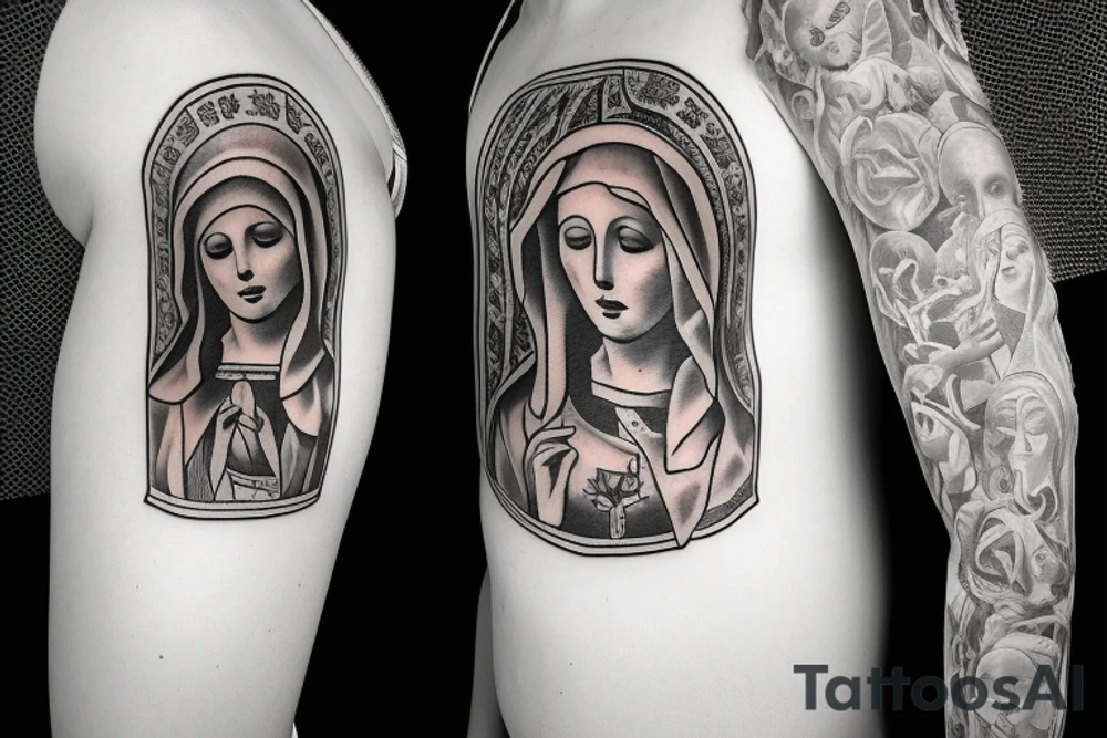 Virgin Mary tattoo idea