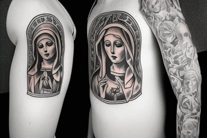 Virgin Mary tattoo idea