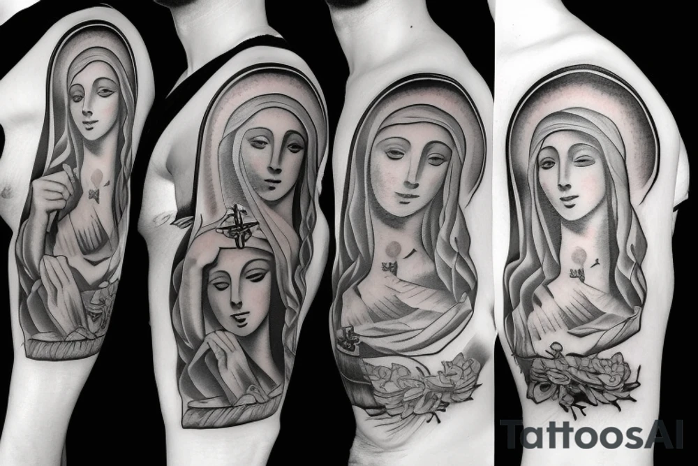 Virgin Mary tattoo idea