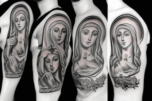 Virgin Mary tattoo idea