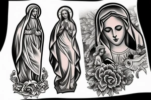 Virgin Mary tattoo idea