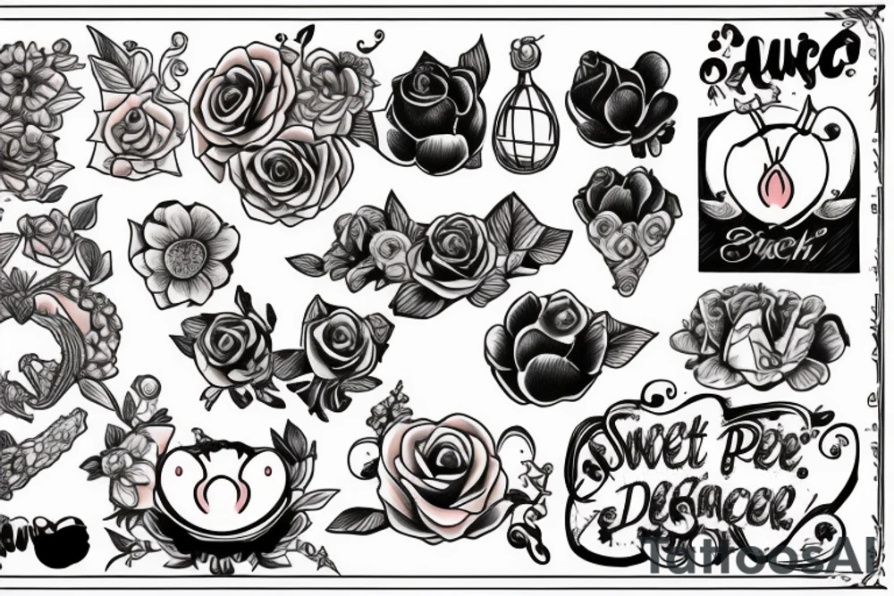 Sweet peach tattoo idea