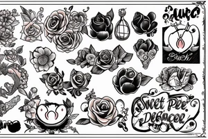 Sweet peach tattoo idea