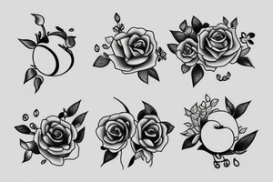 peach branch tattoo idea