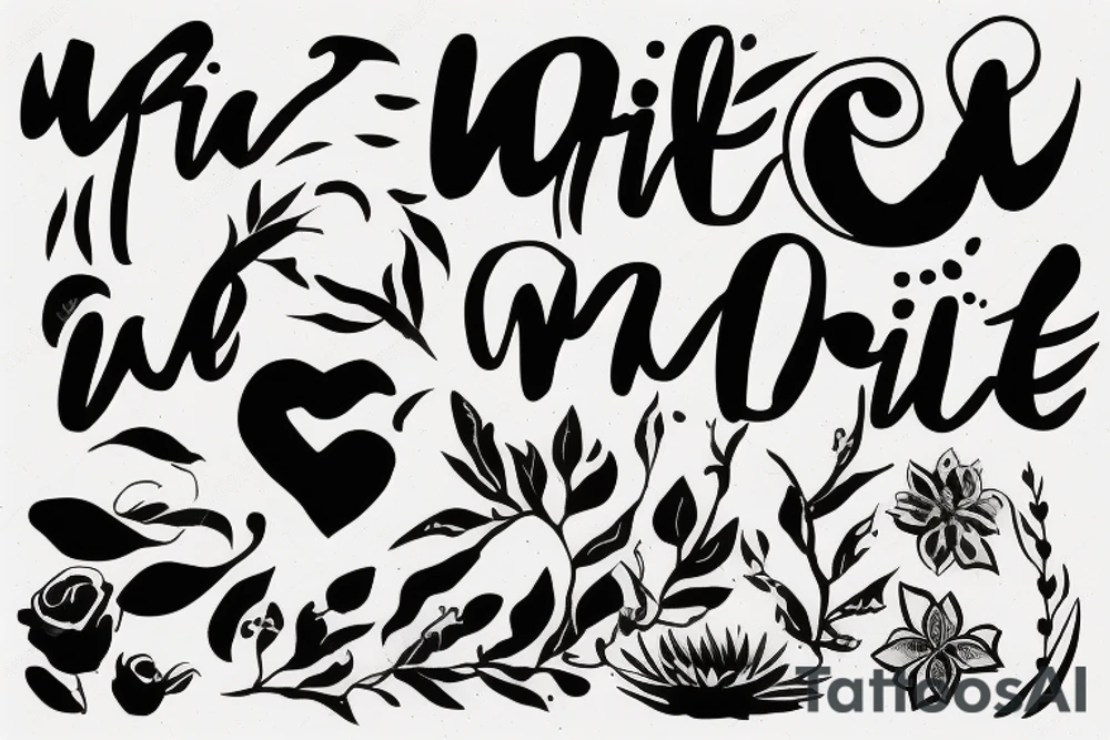 Write this word 
SADE tattoo idea