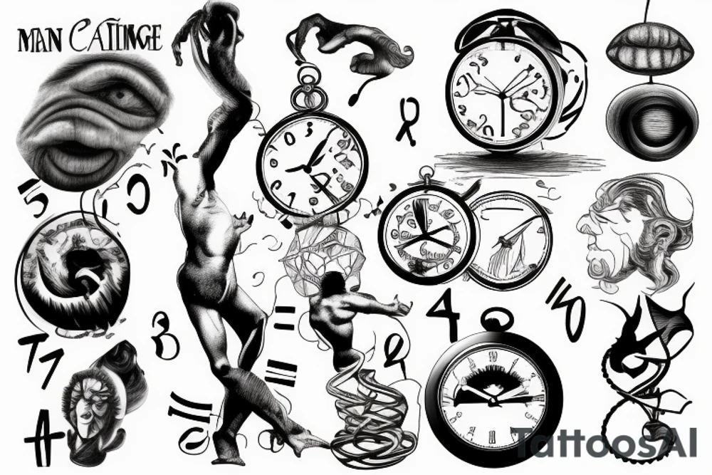 The creation of man, Intelligence, Time, Cinematography tattoo idea