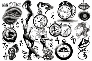 The creation of man, Intelligence, Time, Cinematography tattoo idea