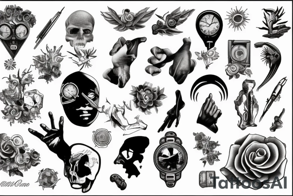 The creation of man, Intelligence, Time, Cinematography tattoo idea