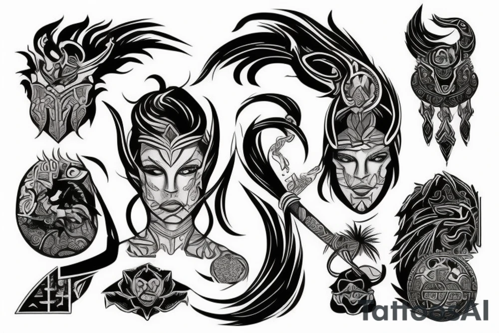 A prideful warrior that represents power, ambition and persistence. tattoo idea A prideful warrior that represents power, ambition and persistence. tattoo idea