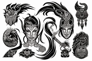 A prideful warrior that represents power, ambition and persistence. tattoo idea