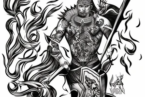A prideful warrior that represents power, ambition and persistence. tattoo idea