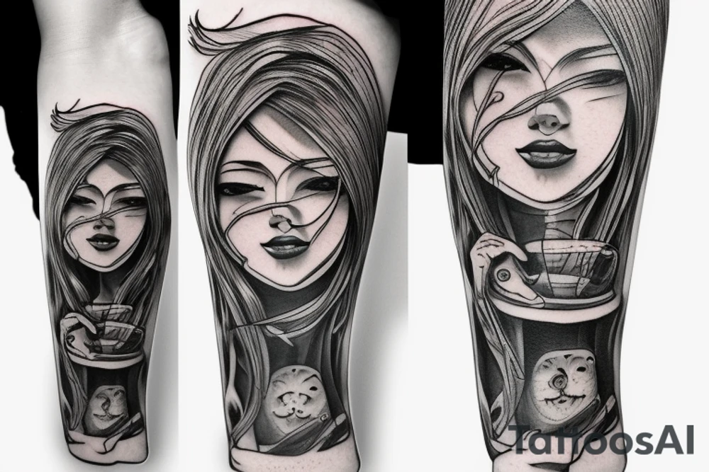 Lonely character tattoo idea