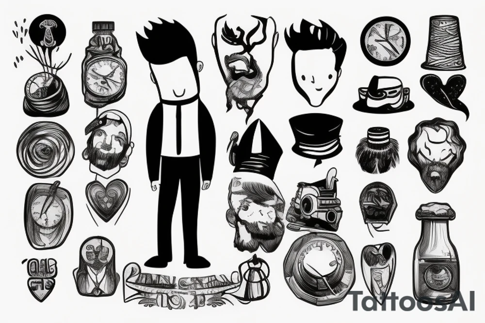 Lonely man tattoo idea