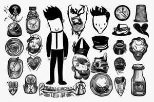 Lonely man tattoo idea
