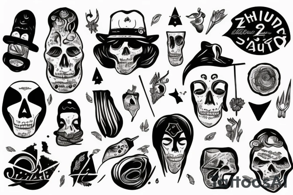 Zwilling im schatten am Mond tattoo idea