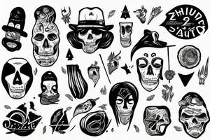 Zwilling im schatten am Mond tattoo idea