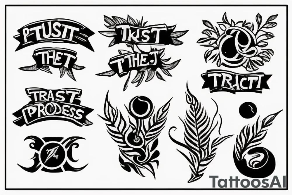 trust the process tattoo idea