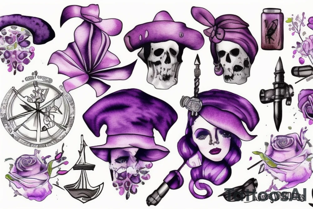 violet tattoo idea