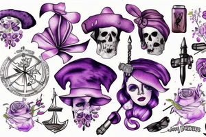violet tattoo idea