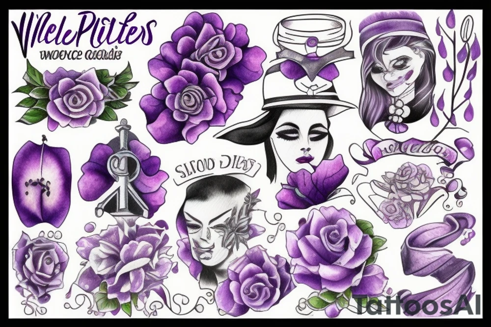 violet tattoo idea