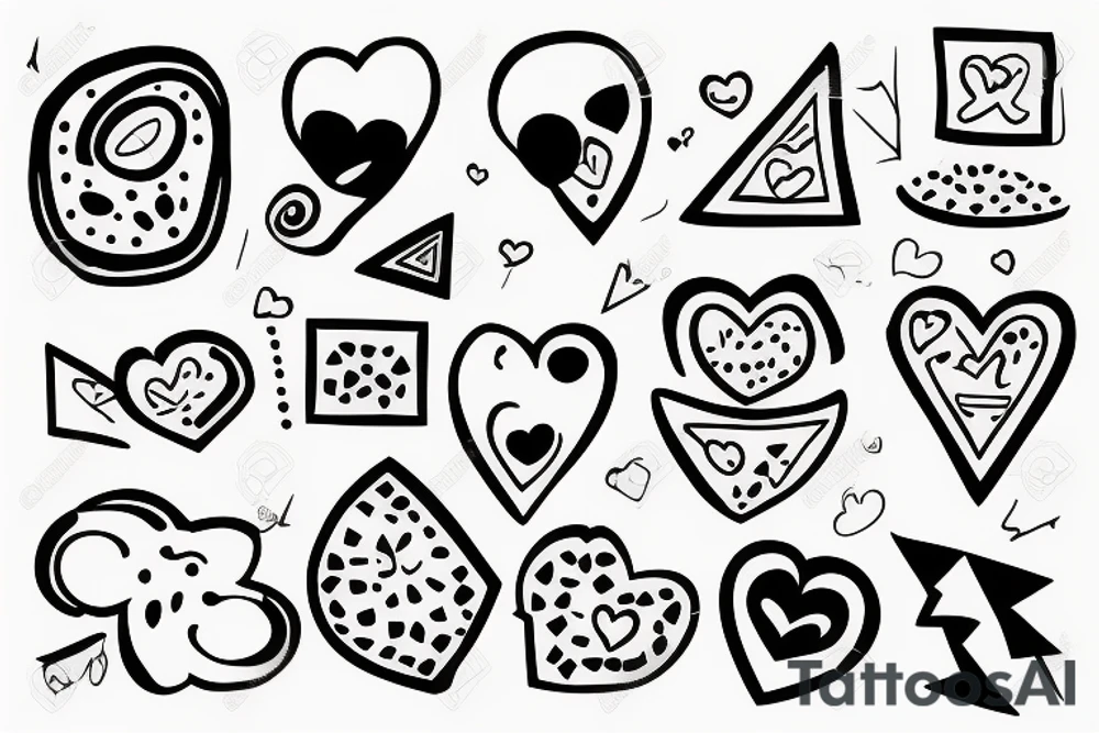 two poops in love tattoo idea
