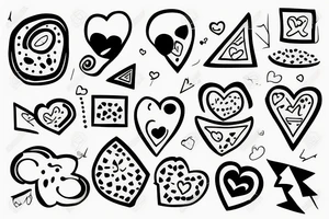 two poops in love tattoo idea