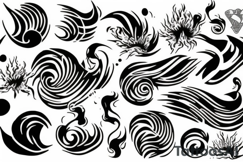 wave tattoo idea
