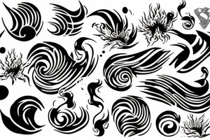 wave tattoo idea