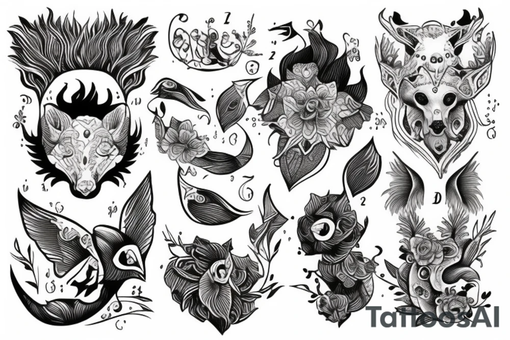 Leoa e crias tattoo idea