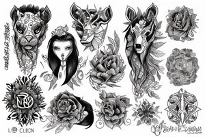 Leoa e crias tattoo idea