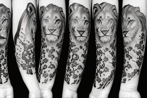 lioness and cubs tattoo idea